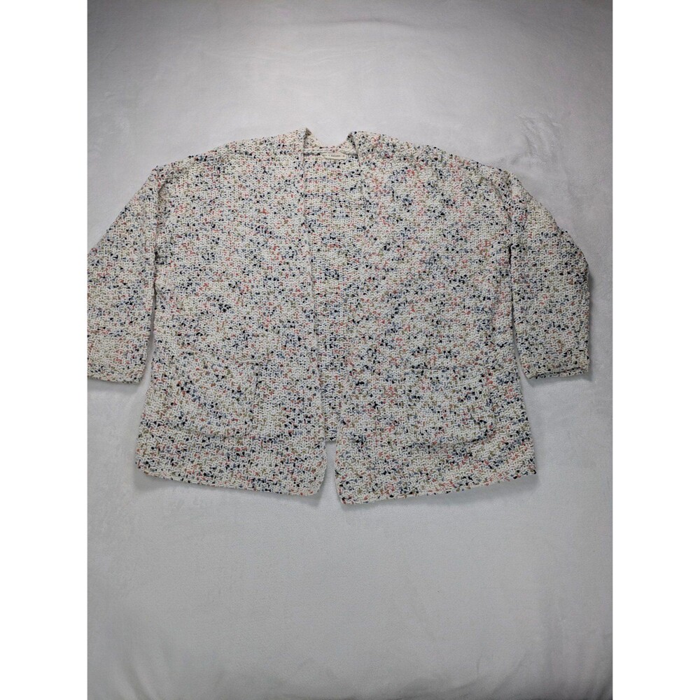 Moon & Madison Open Knit Oversized Multicolor Cardigan Size M